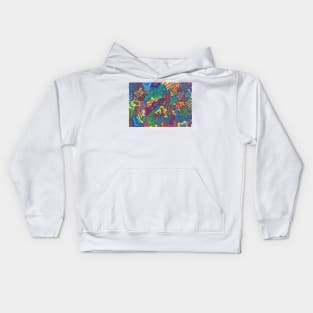 Colorful handmade pattern abstract Kids Hoodie